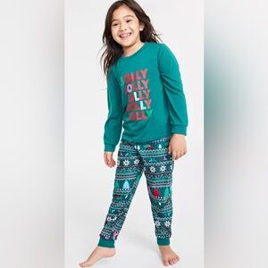 Family Pajamas Toddler, Little & Big Kids Set Multicolor XL 14-16 Holiday Green